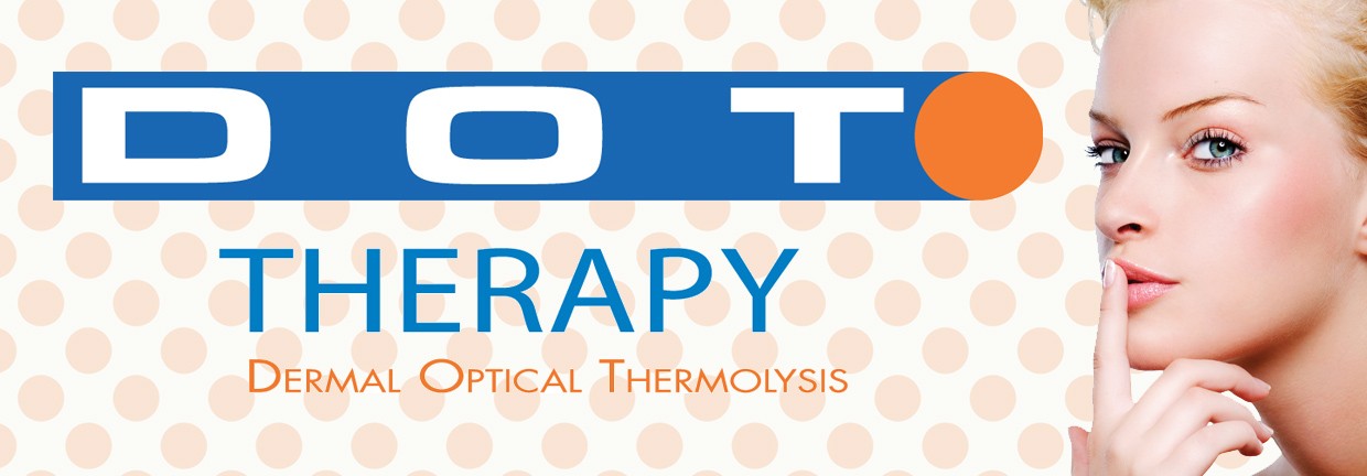 DOT (Dermal Optical Thermolysis) Therapy Laser Skin Rejuvenation stock photo