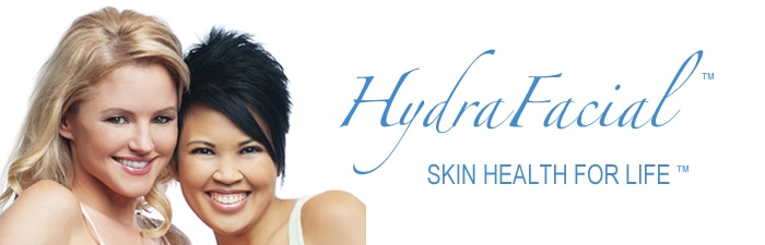 Advertisement photo of two women for HydraFacial™ Skin Health for Life
