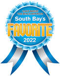 2021 South Bay Favorite Blue Ribbon graphic 30th Anniversary 